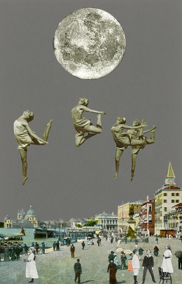 Peter Blake Venice- Dancing Over Venice, 2013 Inkjet and glaze on canvas Signed and numbered by the artist 130 x 83 cm Edition of 10