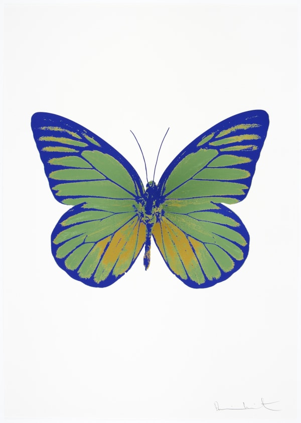 Damien Hirst, The Souls I - Leaf Green/Oriental Gold/Westminster Blue, 2010