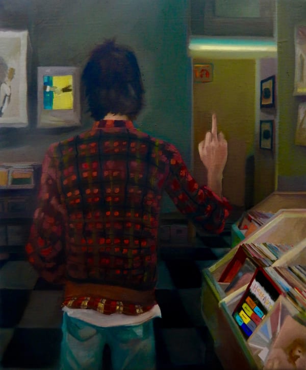 Grace O’Connor Cutler's Records, 2016 Oil on canvas Signed on verso 25.5 x 30.5 cm