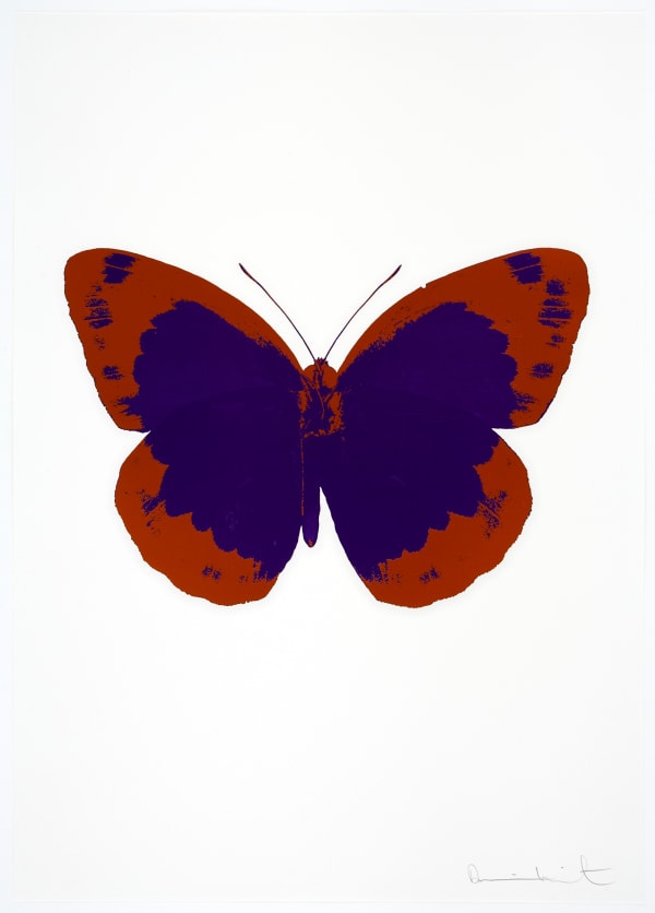 Damien Hirst The Souls II - Imperial Purple/Prairie Copper/Blind Impression, 2010 2 colour foil block on 300gsm Arches 88 archival paper. Signed and numbered. Published by Paul Stolper and Other Criteria 72 x 51cm OC7890 / 658-73 Edition of 15