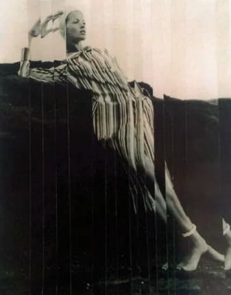 Claire Pestaille, Verushka Vertical Strip (3) Hawaii 1965, 2010