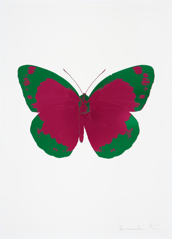 Damien Hirst, The Souls II - Fuchsia Pink/Emerald Green/Blind Impression, 2010
