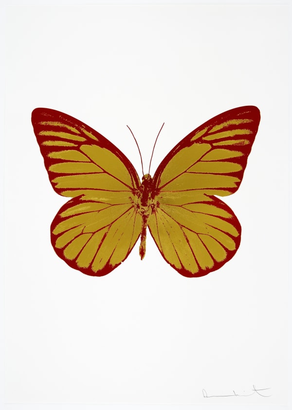 Damien Hirst, The Souls I - Oriental Gold/Blind Impression/Chilli Red, 2010