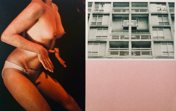 Sarah Hardacre Everything is removed with a triumphant flourish, 2020 Paper collage. 18.9 x 29.5 cm Framed 21.5 x 32 cm Signed, titled and dated.