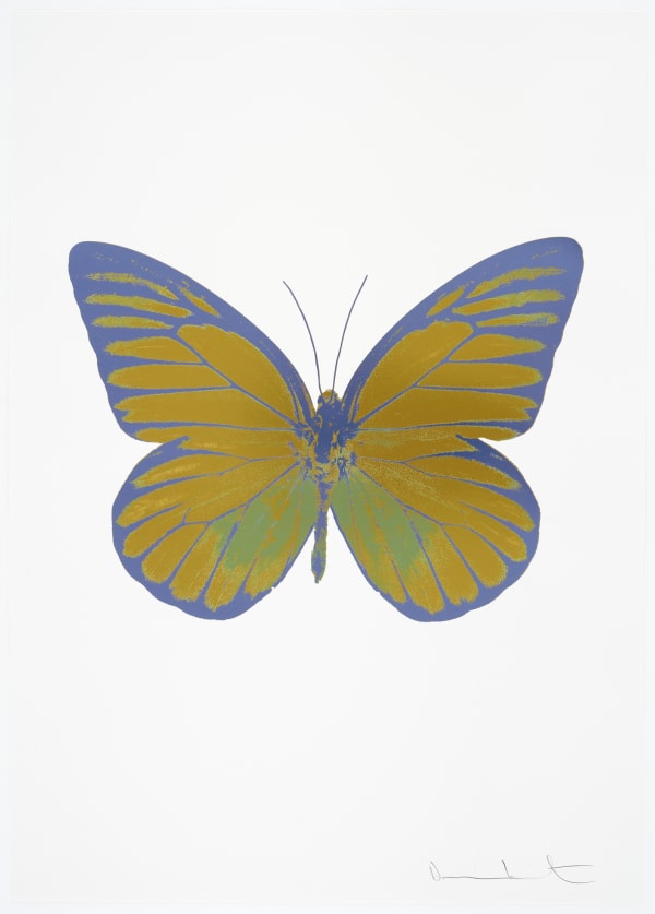 Damien Hirst, The Souls I - Oriental Gold/Leaf Green/Cornflower Blue, 2010
