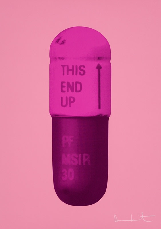 Damien Hirst, The Cure - Carnation Pink/Hot Pink/Violet Pink, 2014
