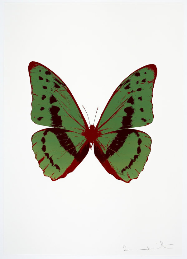 Damien Hirst, The Souls III - Leaf Green/Burgundy/Chilli Red, 2010
