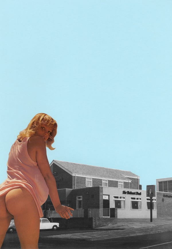 Sarah Hardacre Well, there’s the money of course, 2019 Paper collage 41.5 x 28.7 cm Signed, titled and dated