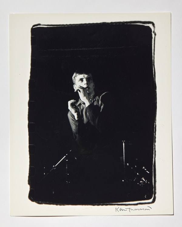 Kevin Cummins, Ian Curtis, The Factory, Manchester, 13 July 1979