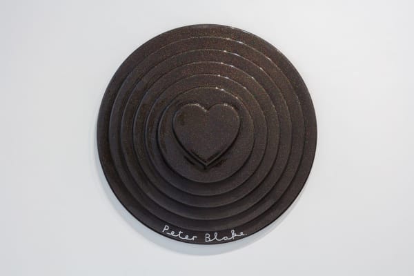 Peter Blake, Black Target (Silver Metal Flake), 2017