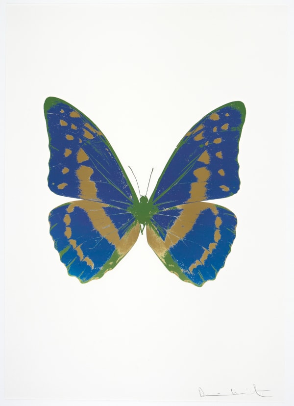 Damien Hirst, The Souls III - Frost Blue/Sunset Gold/Leaf Green, 2010