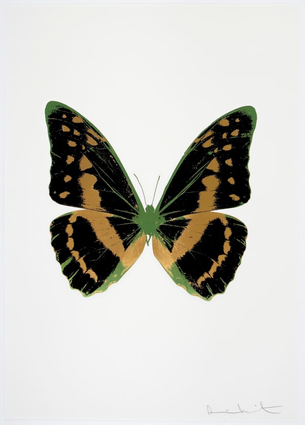 Damien Hirst, The Souls III - Raven Black/African Gold/Leaf Green, 2010