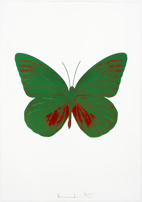 Damien Hirst The Souls I - Emerald Green/Chilli Red, 2010 2 colour foil block on 300gsm Arches 88 archival paper. Edition of 15, 5 AP’s. Signed and numbered. Published by Paul Stolper and Other Criteria 72 x 51cm OC7798 / 659-61 28.3 x 20.1 3070.1 25968.9 Edition of 15