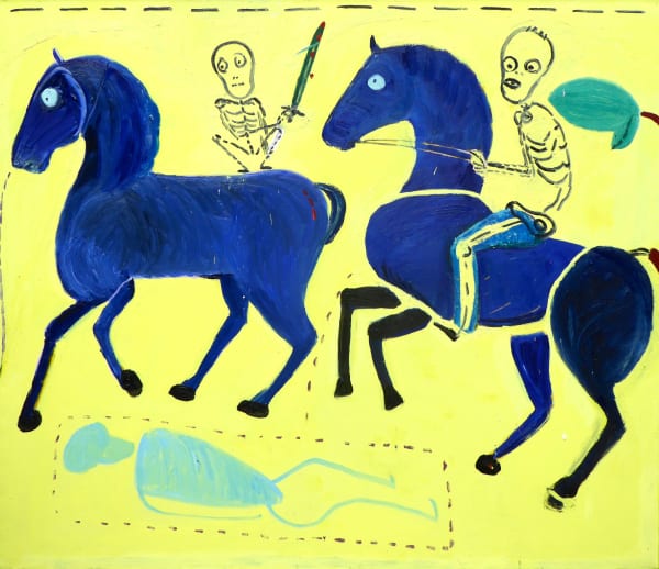 Georgia Hayes Riding to Fall, 2015 Oil on canvas. Signed on verso 183 x 214 cm