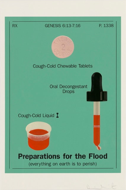 Damien Hirst IX Jesus Falls the 3rd Time Preparations for the Flood (everything on earth is to perish), 2005 Silkscreen on Somerset satin 410gsm 100 x 66.7cm Edition of 80 Signed and numbered. Published by Paul Stolper and Other Criteria