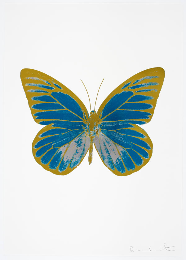 Damien Hirst, The Souls I - Turquoise/Silver Gloss/Oriental Gold, 2010