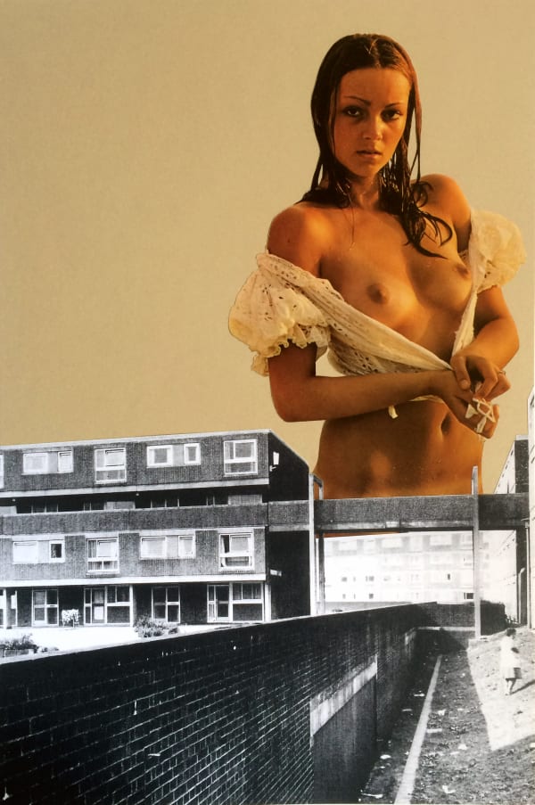 Sarah Hardacre Oh, there’s any amount of things to do and places to see, 2020 Paper collage 43 x 28.5 cm Framed 46 x 31 cm Signed, titled and dated