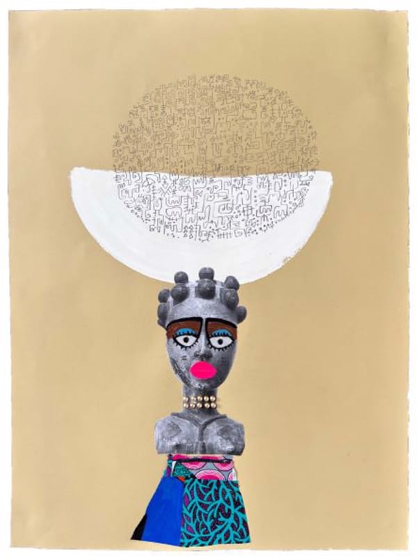 Victor Ekpuk, Ibibio girl 2, 2021