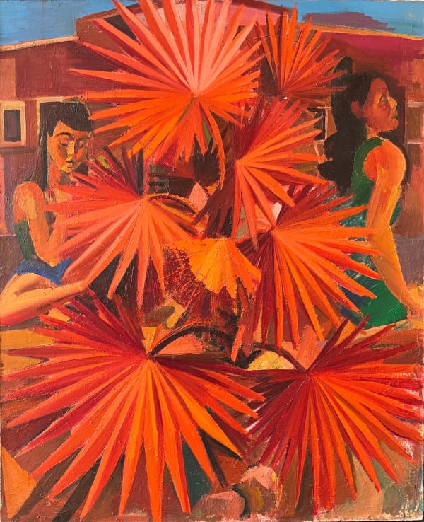 Rachid Bouhamidi, Red Palm, 2020