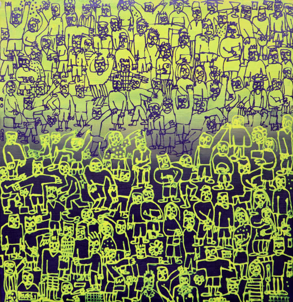 Damilola Okhoya - People of Earth (Yellow), 2022