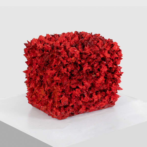 Joanne Kent Speechless, 2001 Oil / mixed media on wood 8 x 8 x 8 in 20.3 x 20.3 x 20.3 cm