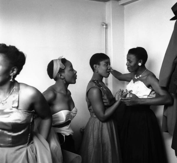 Bob Gosani, Miriam Makeba and The Skylarks backstage, c.1955, printed 2025