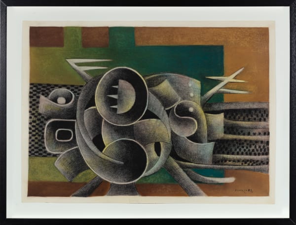 Sydney Kumalo, Untitled IV (Drawing for wall relief sculptures), 1983