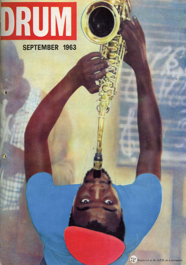 Drum Archive, Drum Magazine Cover, September 1963 (Victor Ndlazilwana), printed 2025