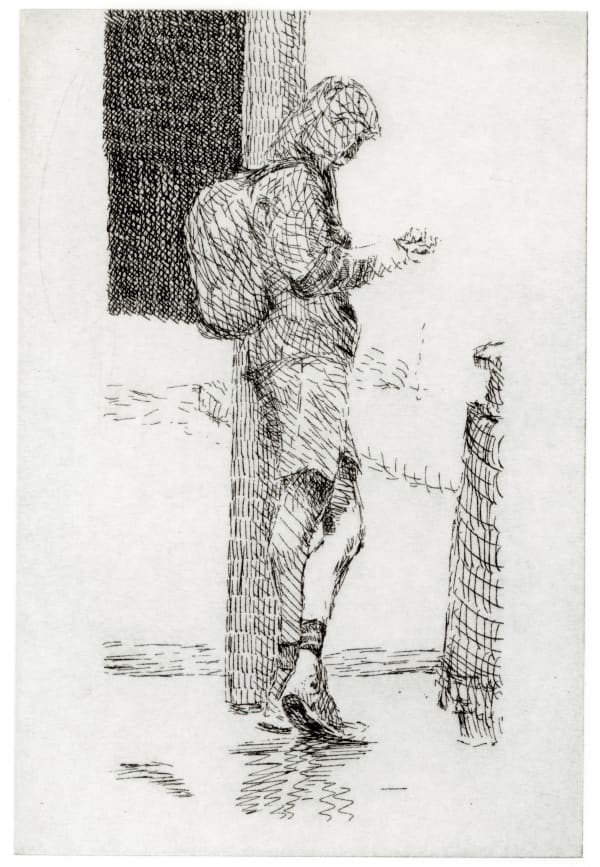 Peter Chater, Cyclist texting, 2025