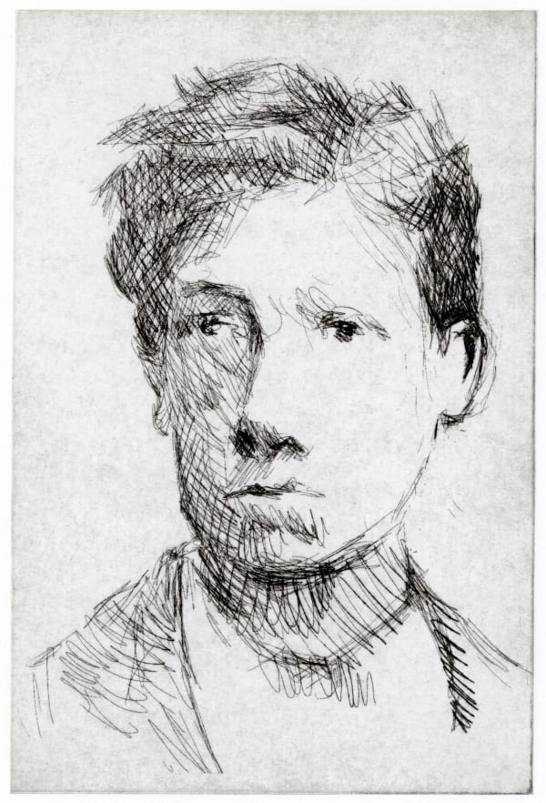 Peter Chater, Sketch after a portrait of Rimbaud, 2025