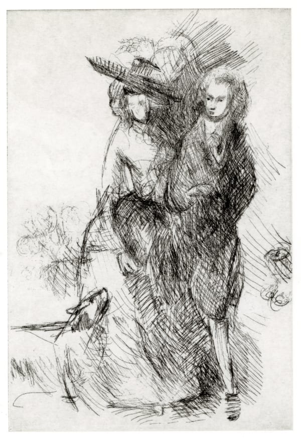Peter Chater, Untitled (sketch after Thomas Gainsborough Mr and Mrs Hallett The Morning Walk), 2025