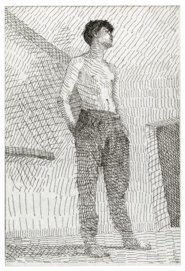 Peter Chater, Josh in the studio, 2025