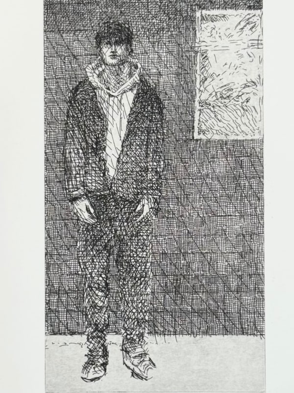 Peter Chater, Josh by the shed, 2025