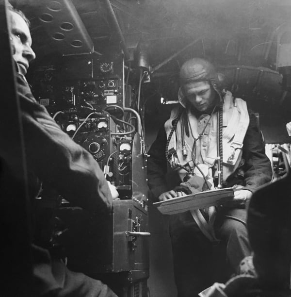 Cecil Beaton, Untitled (Royal Air Force: Pilot and Co-Pilot in Cockpit), c. 1941