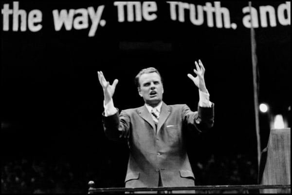 Elliott Erwitt, Billy Graham, NYC, 1957