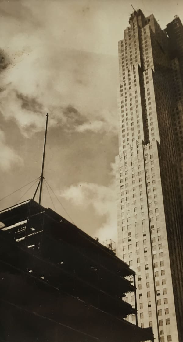Fred Zinnemann Untitled [skyscrapers], 1932 Vintage gelatin silver print 4 1/8 x 2 3/8 inches