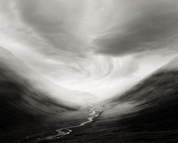 Jeffrey Conley, Glacial Valley and Storm, Iceland, 2017 (Printed 2019)