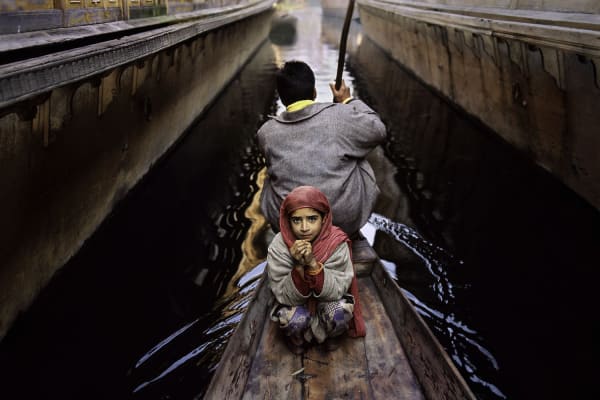 Steve McCurry, Father and Daughter on Boat, India Portfolio , 1996