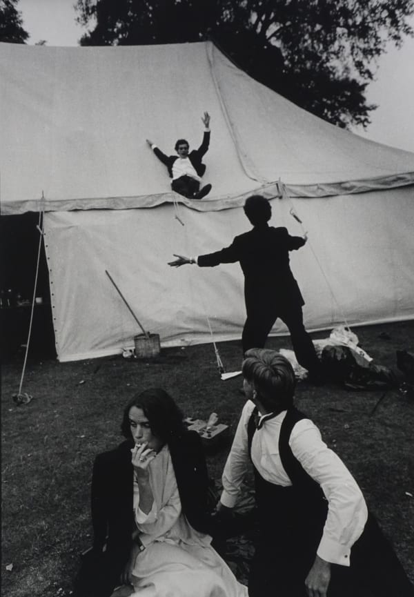 Dafydd Jones, Sliding down the marquee, New College Ball, 1983