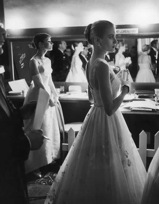 Allan Grant (United States, b. 1919 - 2008, Audrey Hepburn and Grace Kelly Backstage at Academy Awards, 1956 (Printed Later)