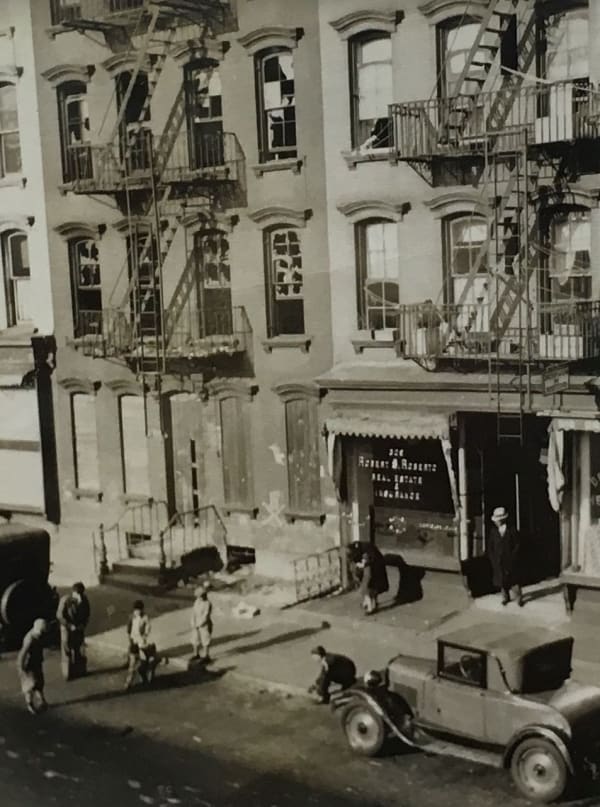 Fred Zinnemann Untitled [view of street], 1932 Vintage gelatin silver print 4 x 3 1/8 inches