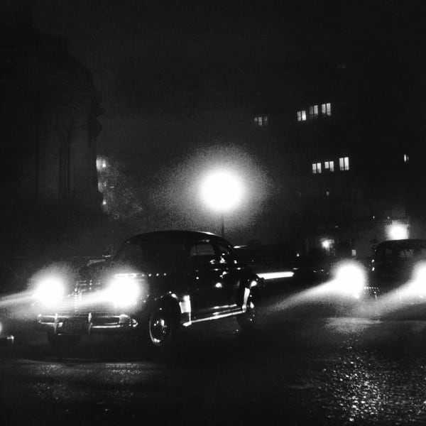 Fred Lyon, Noir Traffic Scene, 1950's