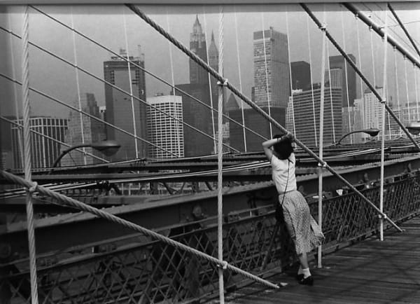 Edouard Boubat, Le Pont de Brooklyn, New York, 1982/Printed Later