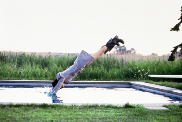 Arthur Elgort, Stella Diving, Watermill, NY, Vogue, 1995