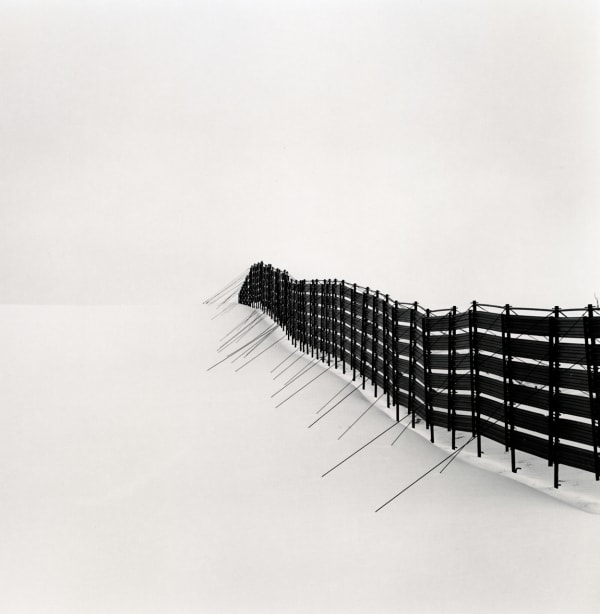 Michael Kenna, Prolonged Snow Fence, Teshikaga, Hokkaido, Japan, 2007/printed 2019