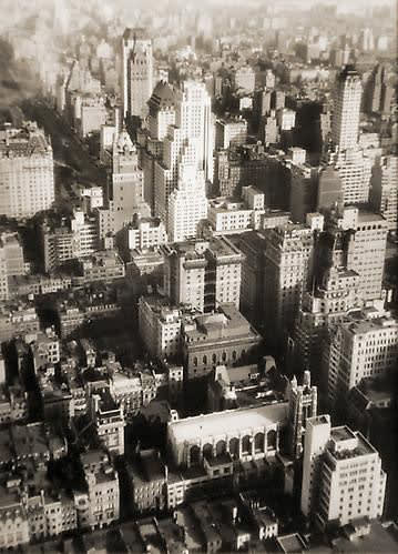 Fred Zinnemann Untitled [aerial cityscape], n.d. Vintage gelatin silver print 4 1/2 x 3 1/4 inches