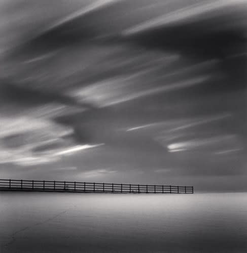 Michael Kenna, Clouds, Fence and Snow, Nakafurano, Hokkaido, Japan., 2013