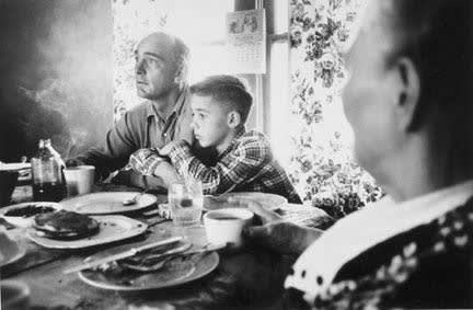 Elliott Erwitt, Ranch Boy with Father, 1954