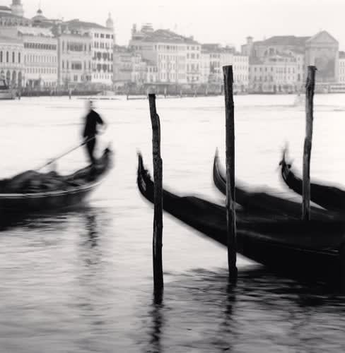 Michael Kenna, Gondola Traghetto, Venice, Italy, 2017 (printed 2023)