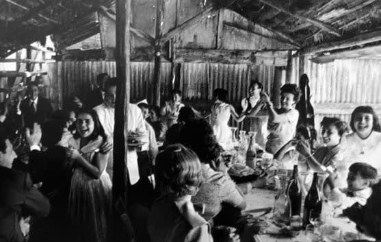 William Klein, 1st Communion Lunch, Gas Tank Quarter, Rome, 1956/ Printed Later
